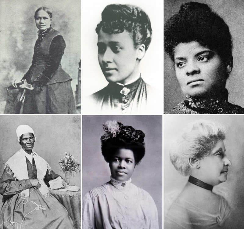 photo collage of black women suffragists