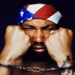 black man in handcuffs